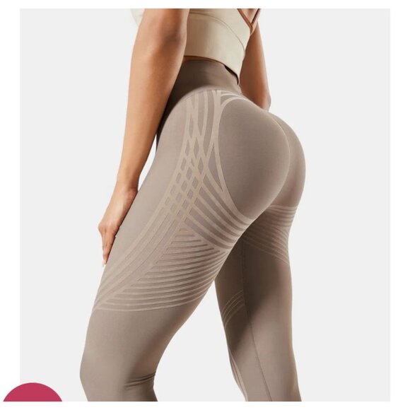 Fanka Womens High-Waisted Workout Leggings  Reversible Design & Knee Support  L - Picture 1 of 6